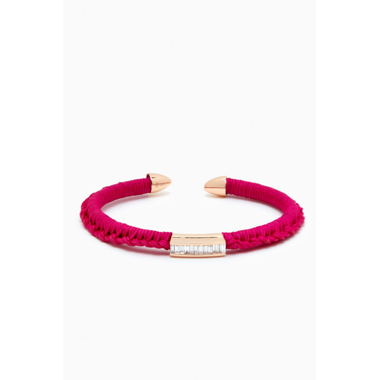 Kismet By Milka - St.Barths Diamond Cuff Bracelet in 14kt Rose Gold Pink