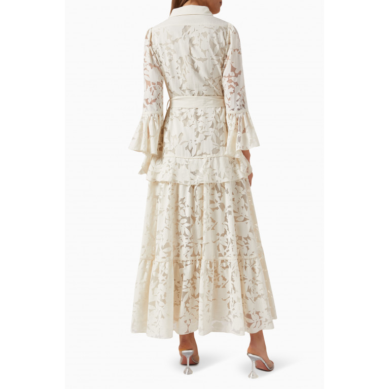 Qui Prive - Tiered Maxi Dress in Lace