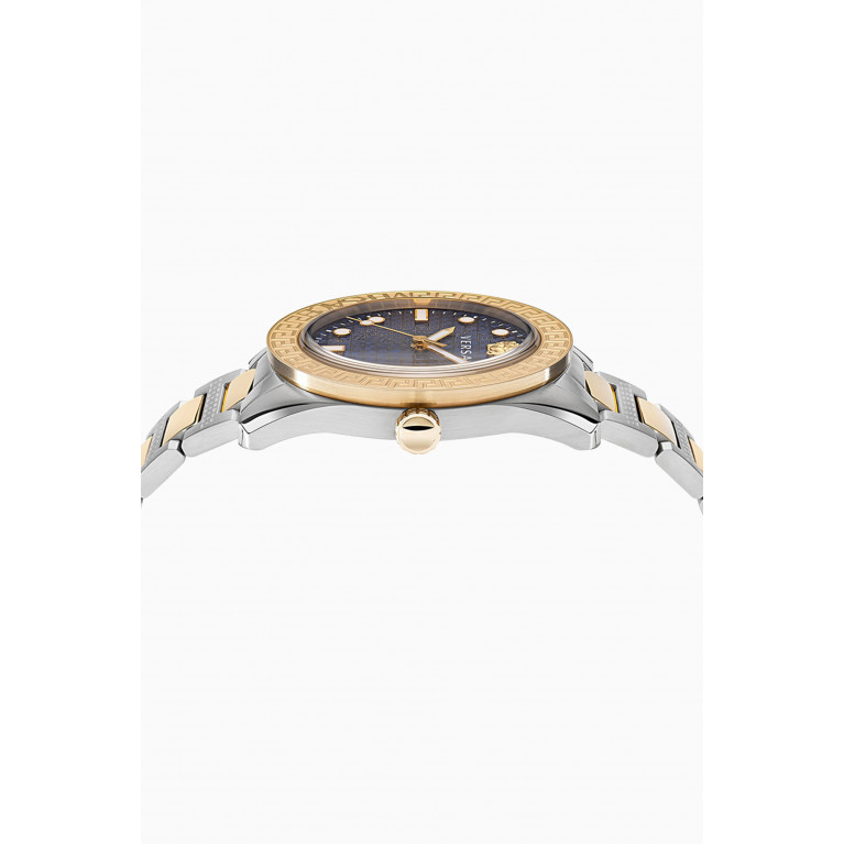 Versace - Greca Dome Quartz Two-tone Stainless Steel Watch, 42mm