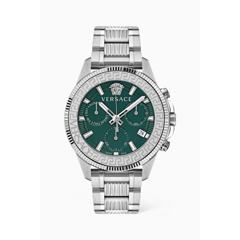 Versace - Greca Action Quartz Chronograph Stainless Steel Watch, 45mm
