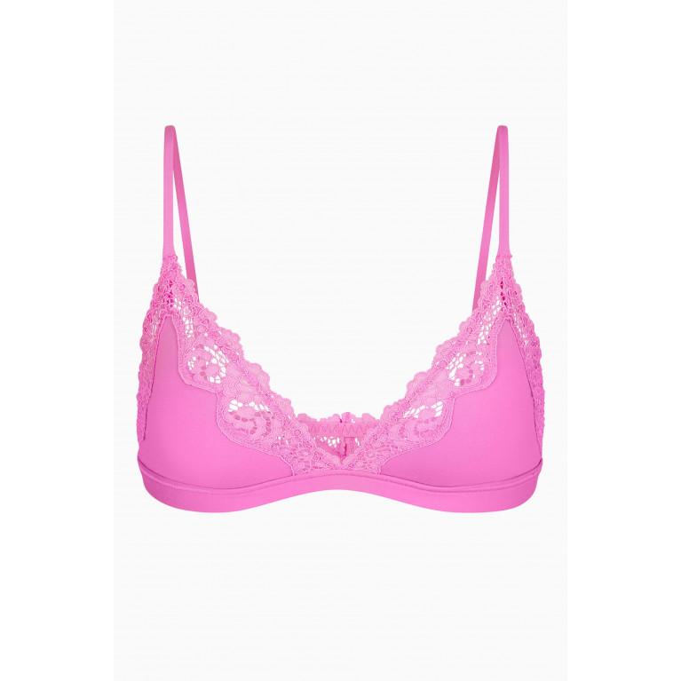 SKIMS - Fits Everybody Lace Bralette NEON ORCHID