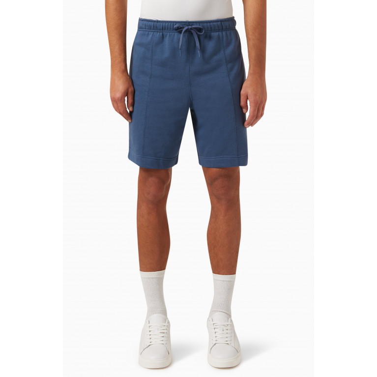 Calvin Klein - Logo Gym Shorts in Cotton Terry Blue