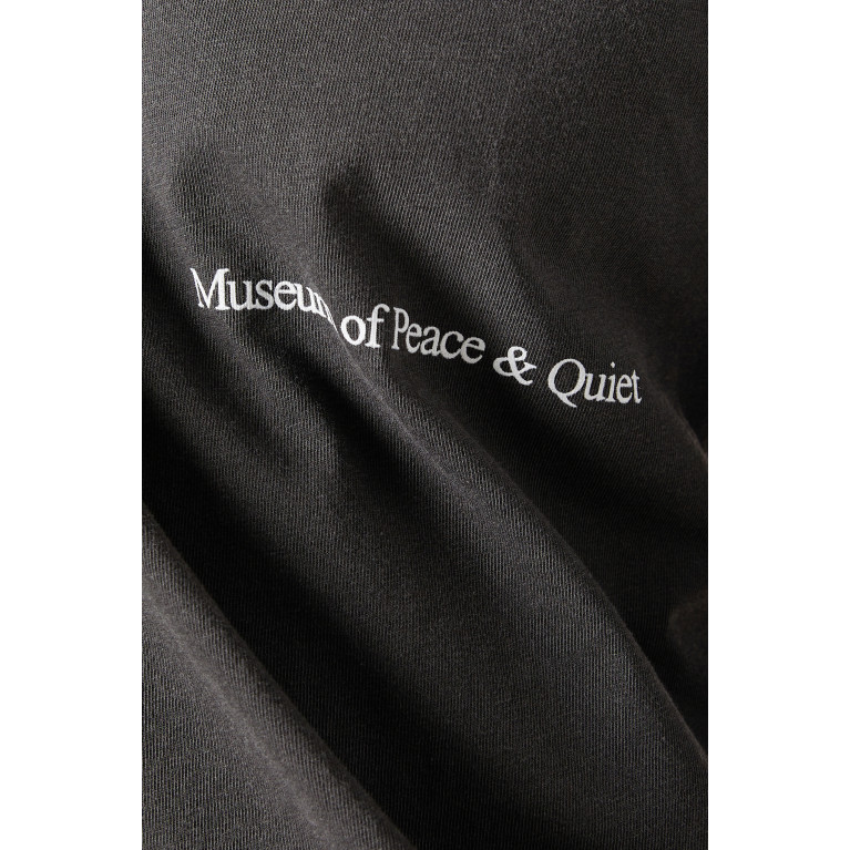 Museum of Peace & Quiet - A leisure Co T-shirt in Cotton Jersey Black