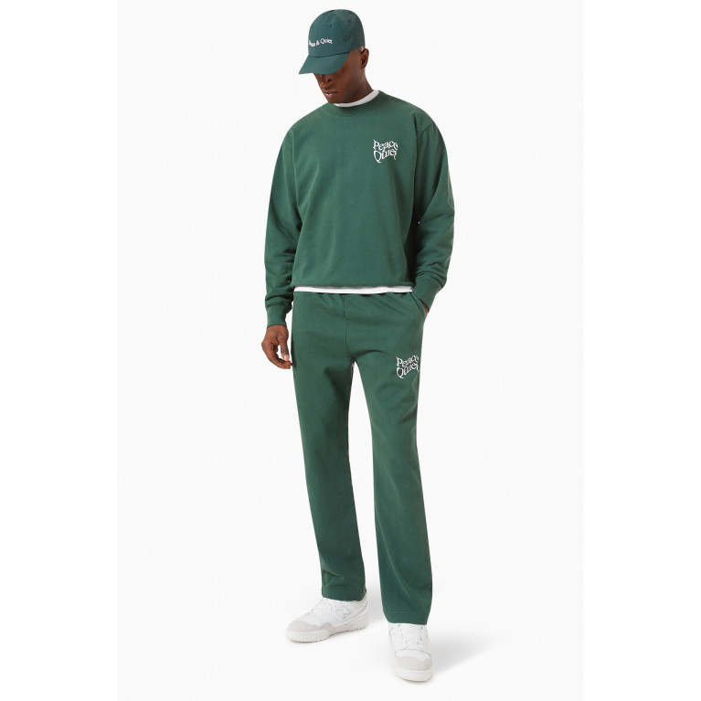 Museum of Peace & Quiet - Warped Sweatpants in Cotton Jersey Green