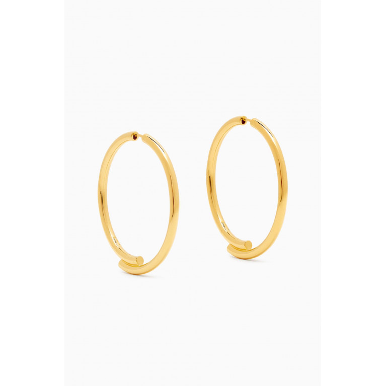 Otiumberg - Large Chaos Hoop Earrings in Recycled Gold-plated Vermeil