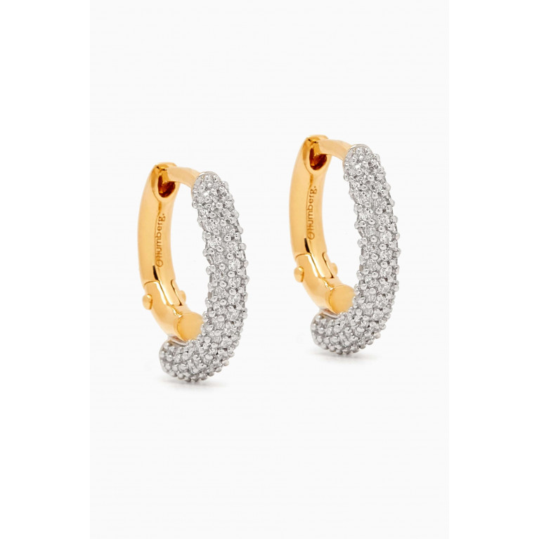 Otiumberg - Small Chaos Hoop Earrings in Gold Vermeil