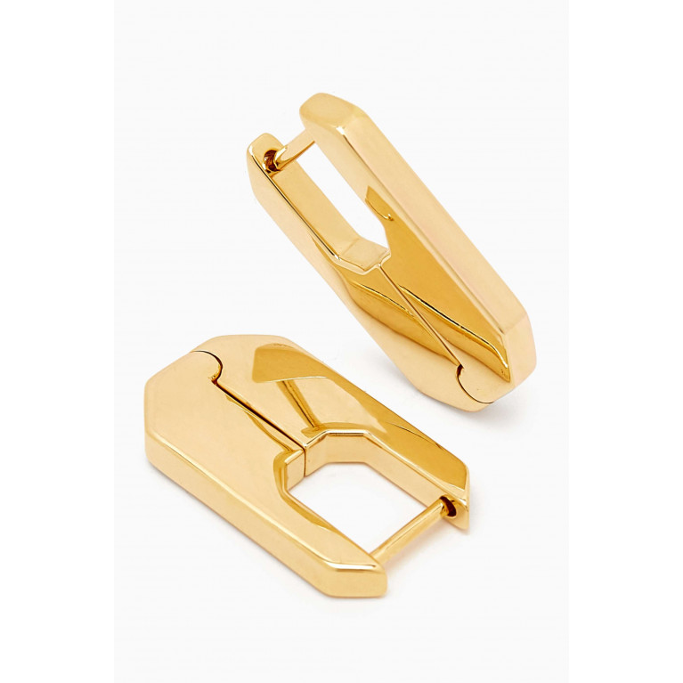 Otiumberg - Hex Hoop Earrings in Gold Vermeil