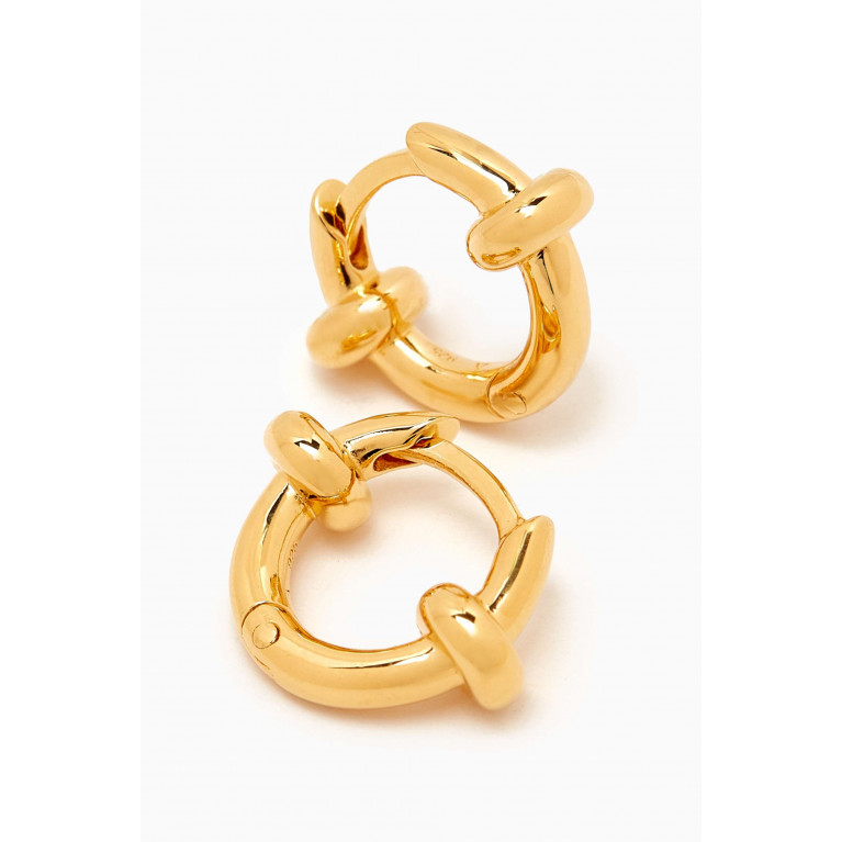 Otiumberg - Small Orbit Everyday Hoop Earrings in Gold Vermeil