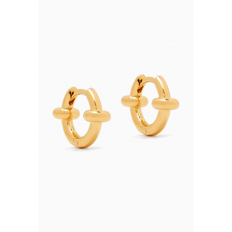 Otiumberg - Small Orbit Everyday Hoop Earrings in Gold Vermeil