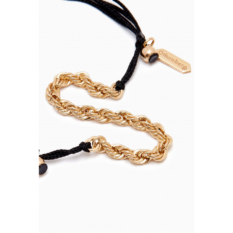 Otiumberg - Fine Twisted Cord Bracelet in 9kt Gold
