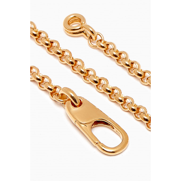 Otiumberg - Carabiner Bracelet in Gold Vermeil