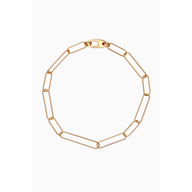 Otiumberg - Paperclip Anklet in Gold Vermeil