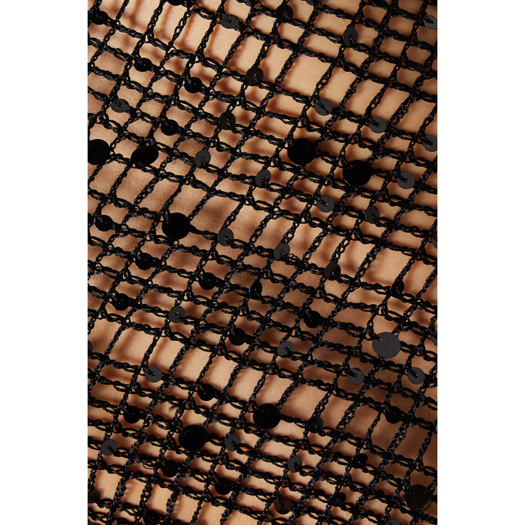Coperni - Sequin Crochet Cut-Out Maxi Dress