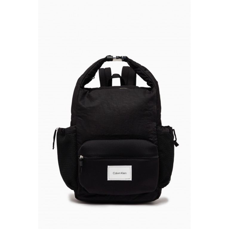 Calvin Klein - Cube Top Handle Backpack in Recycled Nylon