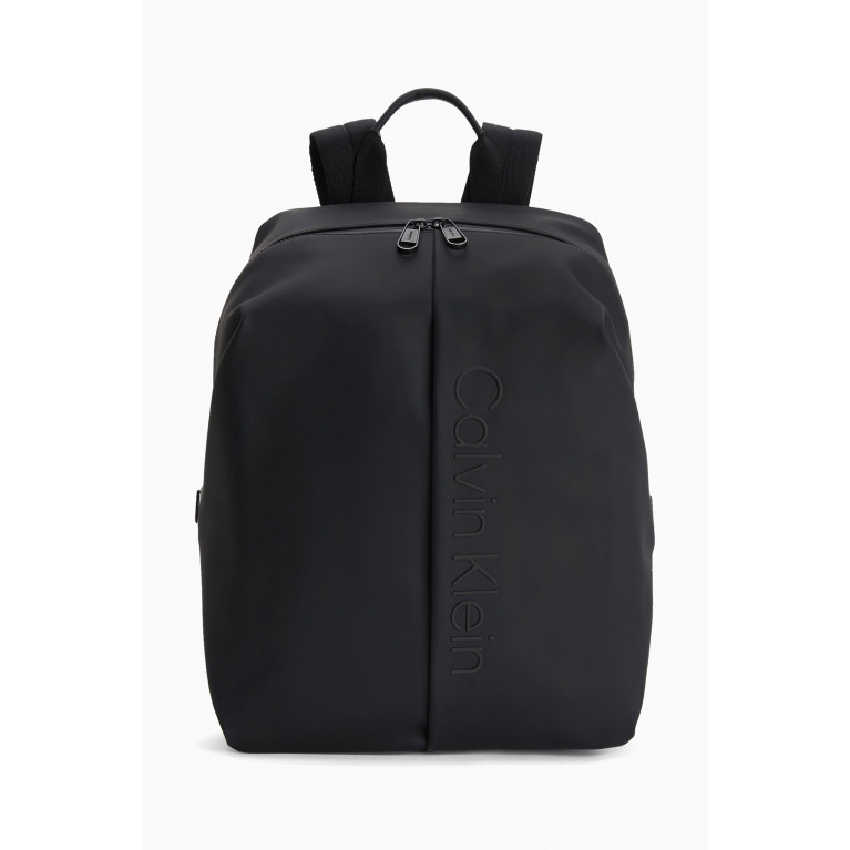 Calvin Klein - Rubberized Logo Backpack in Recycled Fabric