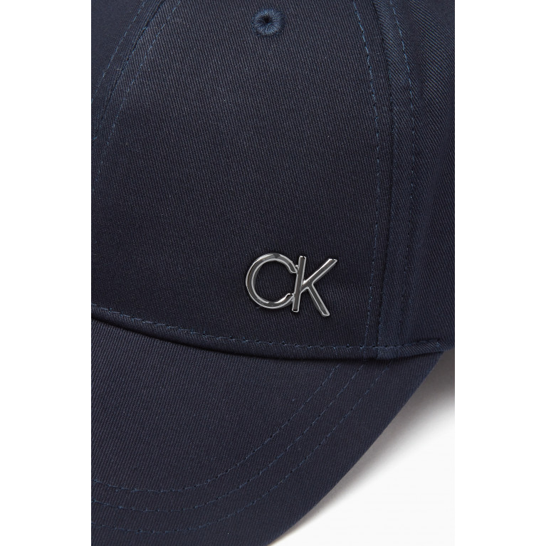 Calvin Klein - CK Bombed Baseball Cap in Cotton Black