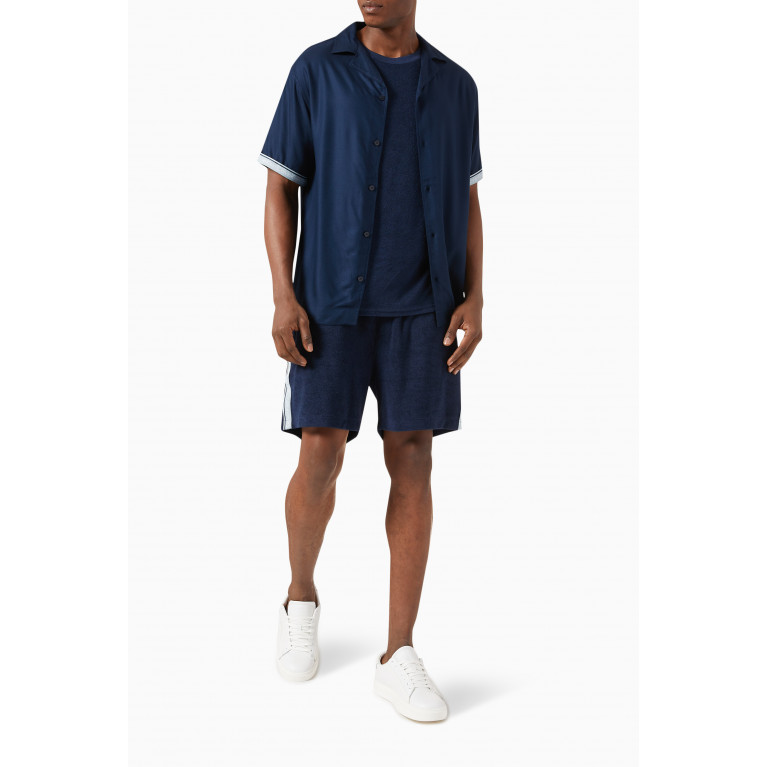 Calvin Klein - Beach Shirt in Viscose Blue