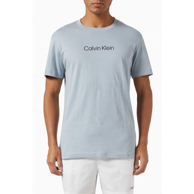 Calvin Klein - Logo T-shirt in Cotton Jersey Grey