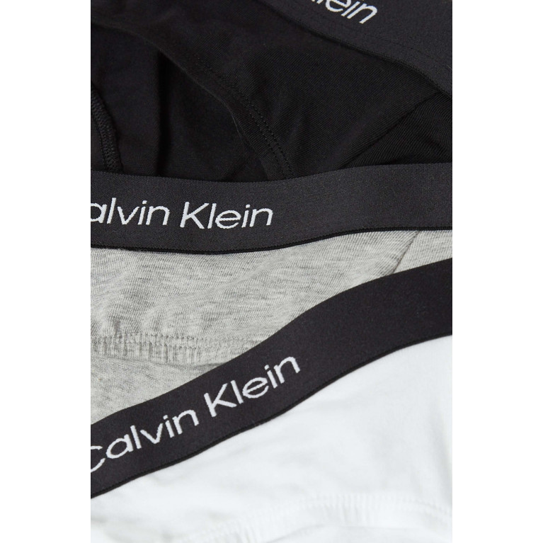 Calvin Klein - Hip Briefs in Cotton, Set of 3 Multicolour