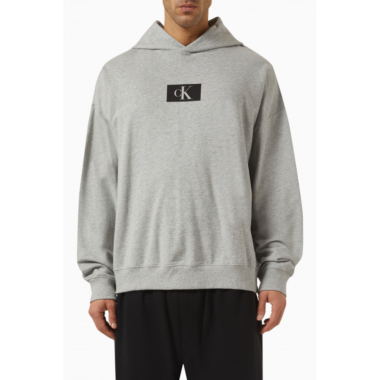 Calvin Klein - Lounge Hoodie in Cotton Terry Grey