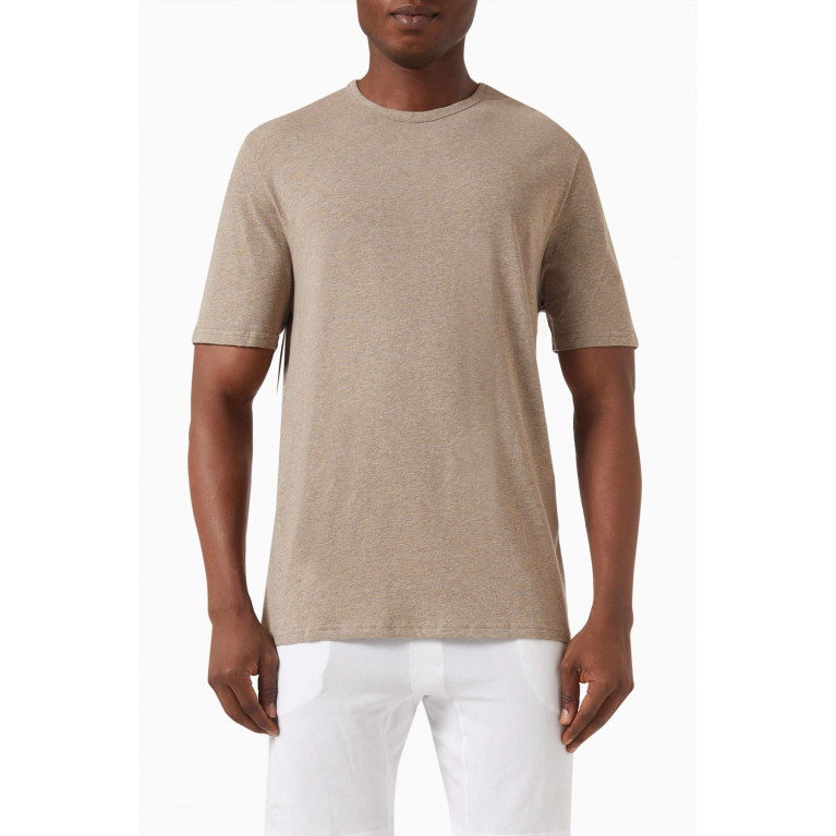 Calvin Klein - Pyjama T-shirt in Organic Cotton Brown