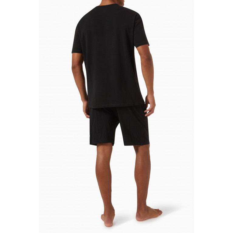 Calvin Klein - Shorts Pyjama Set in Cotton Jersey Black