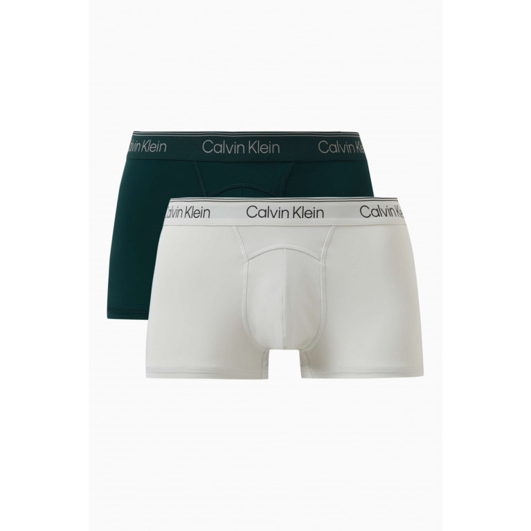 Calvin Klein - Low Rise Trunks in Recycled Nylon, Set of 2 Multicolour