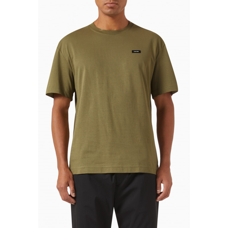 Calvin Klein - T-shirt in Recycled Cotton Green