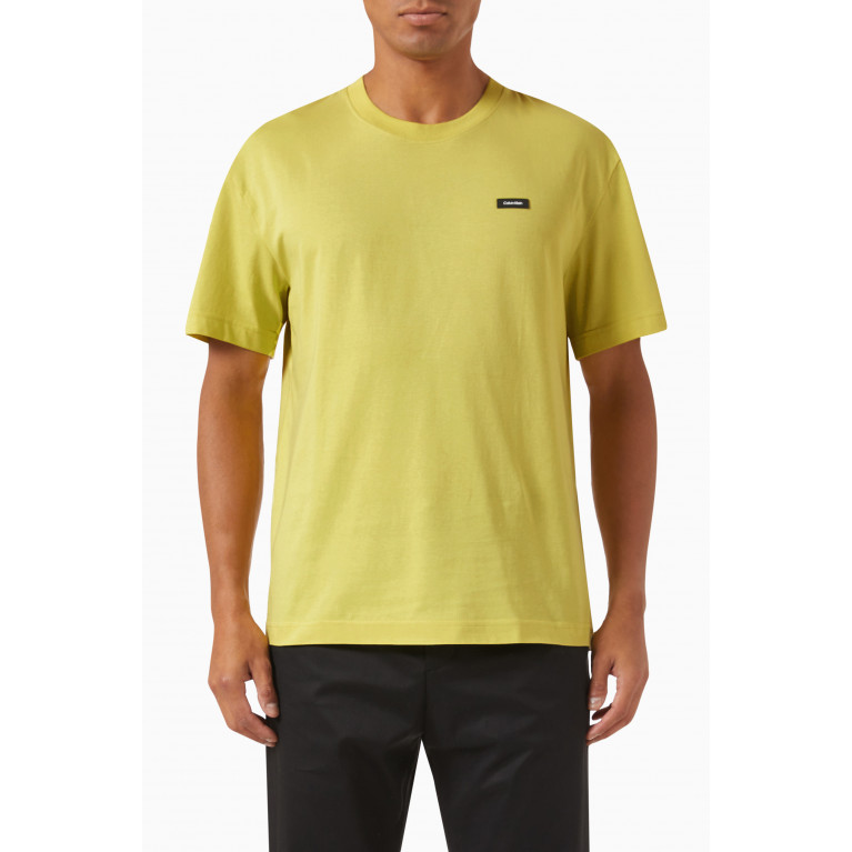 Calvin Klein - T-shirt in Recycled Cotton Yellow