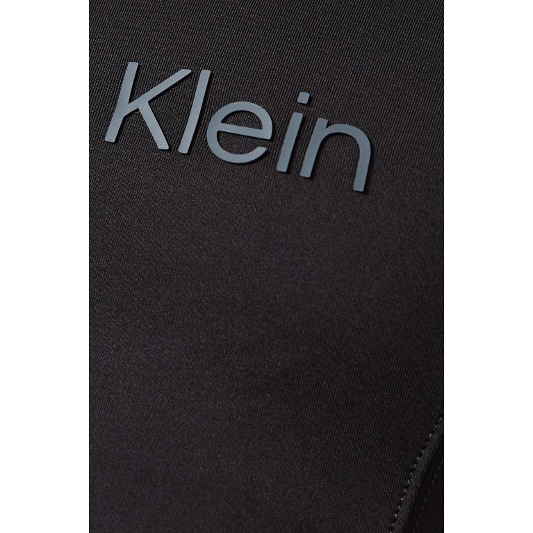 Calvin Klein  - CK Medium Impact Sports Bra in Stretch Polyester Black
