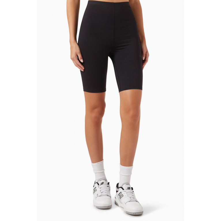 Calvin Klein - Tight Pocket Gym Shorts in Stretch Polyester Black