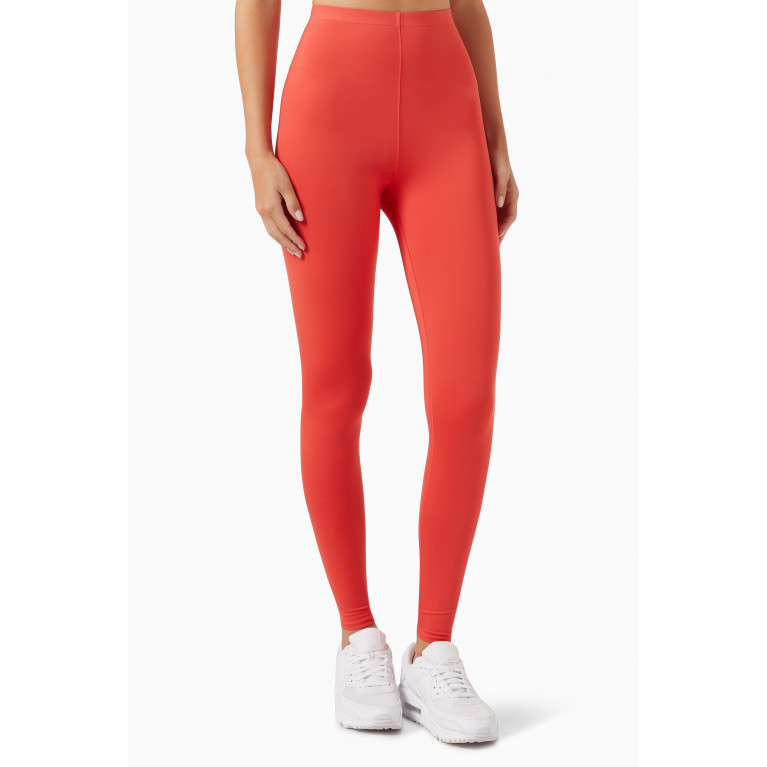 Calvin Klein - Pocket Gym Leggings in Stretch Polyester Orange
