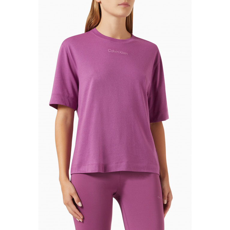 Calvin Klein - Gym T-shirt in Jersey Pink