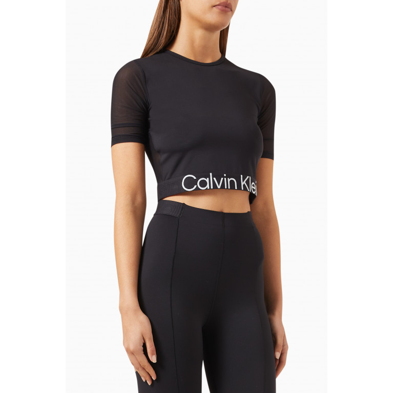 Calvin Klein - Cropped Gym T-shirt in Jersey