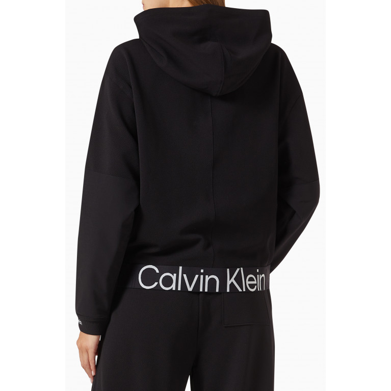 Calvin Klein - Performance Hoodie in Organic Cotton-blend Black