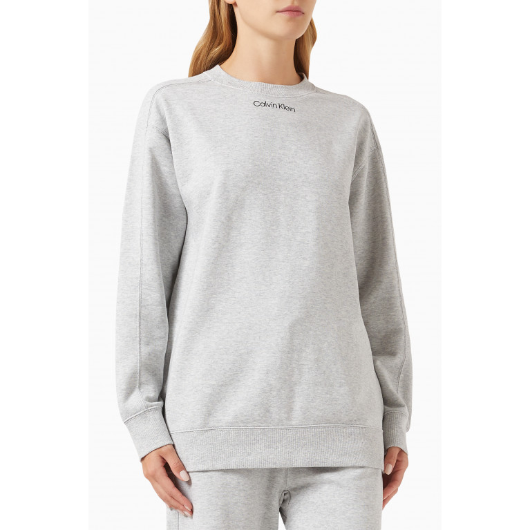 Calvin Klein - Logo Sweatshirt in Cotton Terry