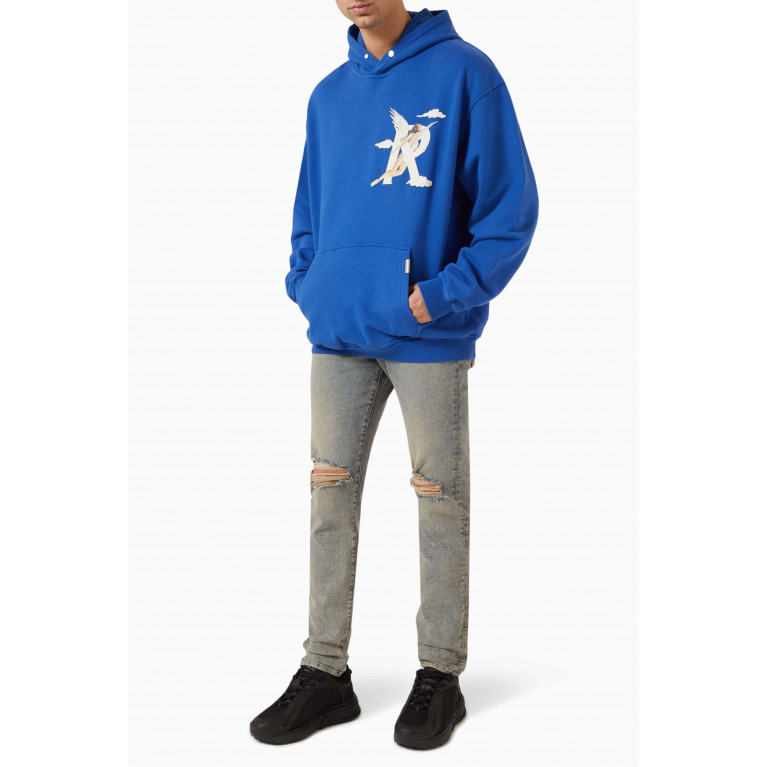 Represent - Storms In Heaven Hoodie in Cotton Jersey Blue
