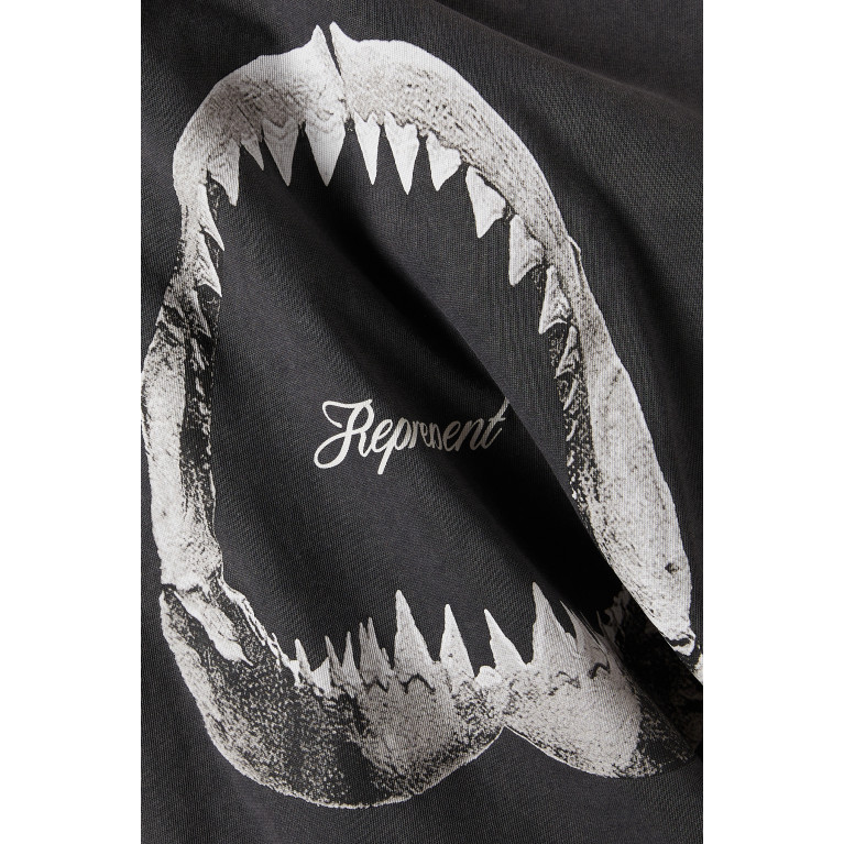 Represent - Shark Jaws T-shirt in Cotton Grey