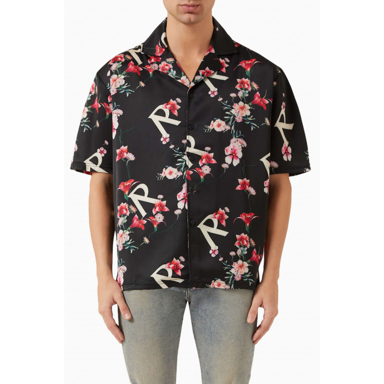 Represent - Floral Shirt in Stretch Nylon