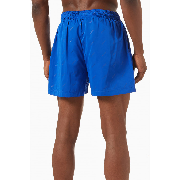 Represent - Logo Swim Shorts in Nylon Blue