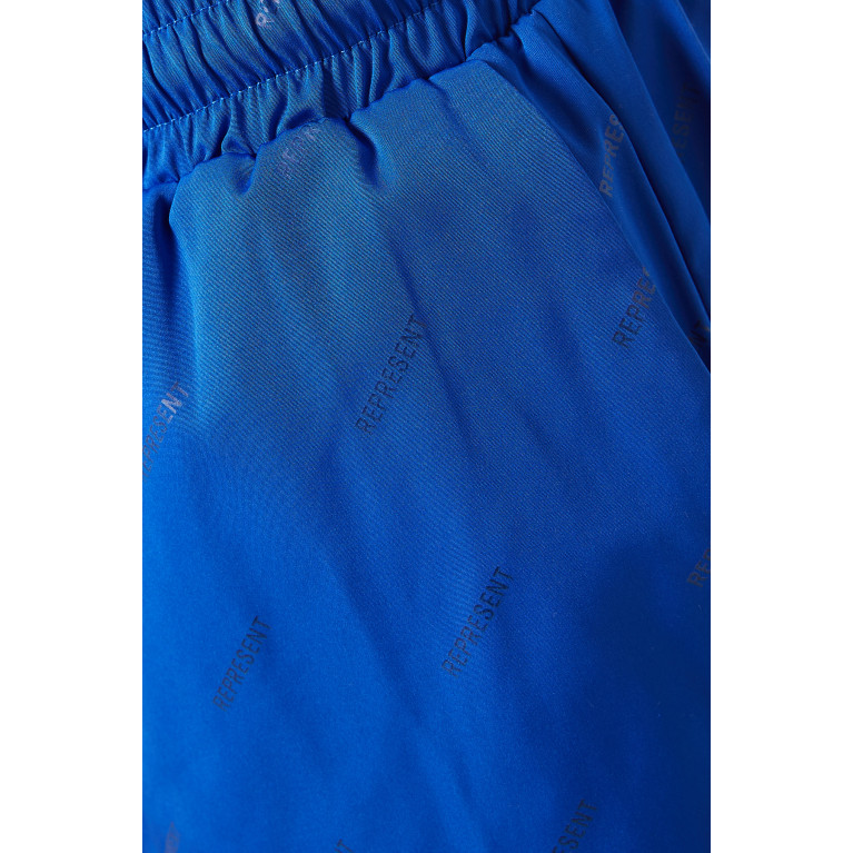 Represent - Logo Swim Shorts in Nylon Blue