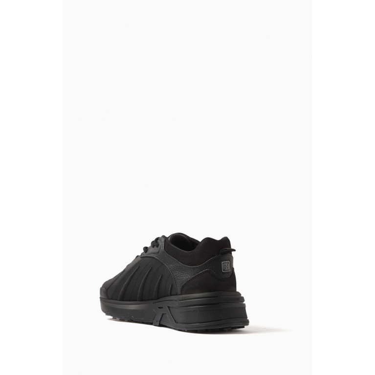 Represent - Viper Runner Sneakers in Tumbled Leather & Ballistic Nylon