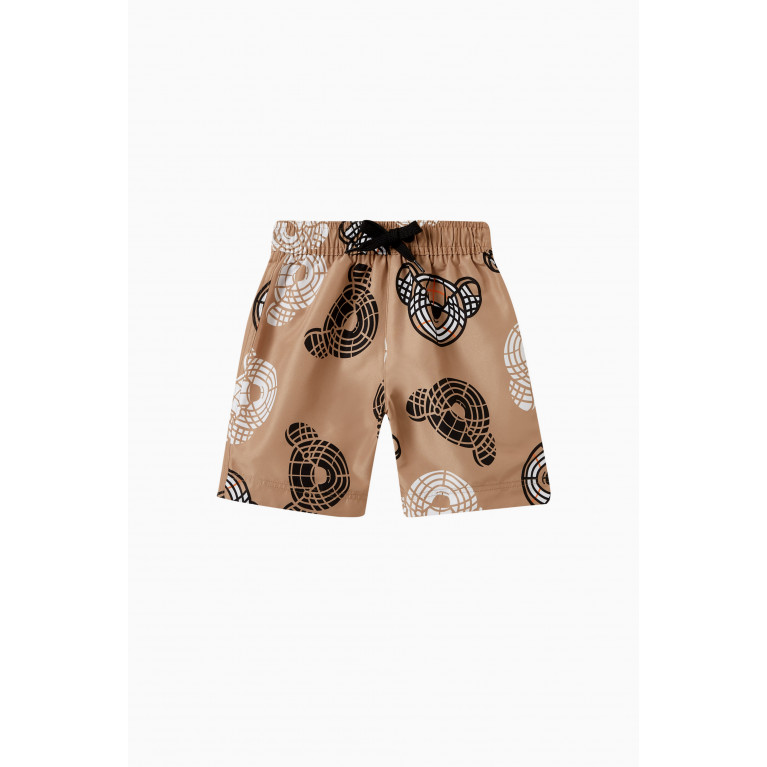 Burberry - Thomas Bear Print Swimshorts in Polyester