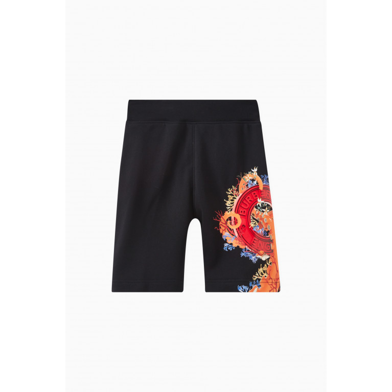 Burberry - Coral Logo Jersey Shorts in Cotton