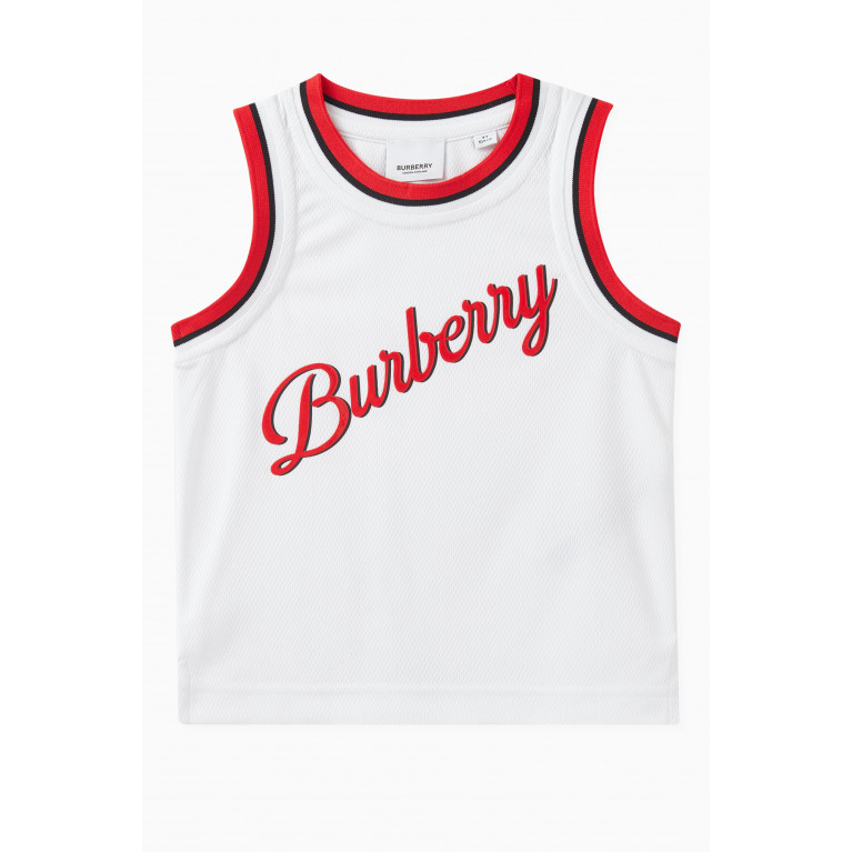 Burberry - Logo Script Vest in Jersey Mesh