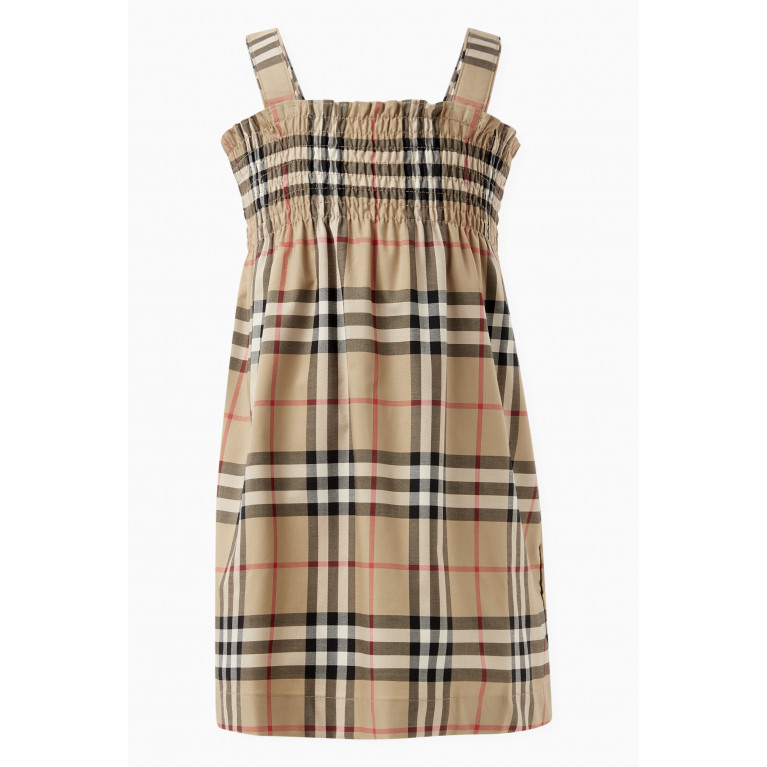 Burberry - Vintage Check Dress & Bloomers Set in Stretch Cotton