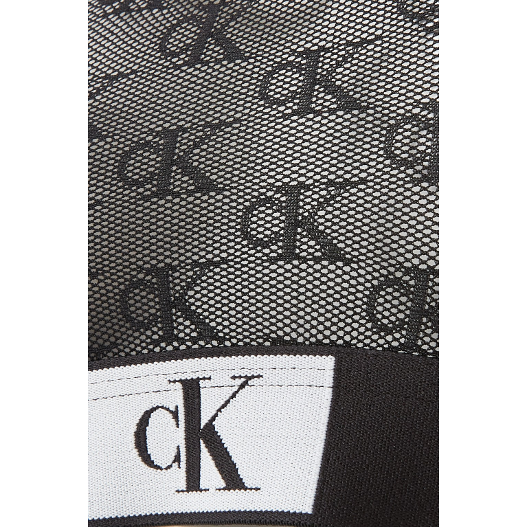 Calvin Klein - 1996 Logo Sports Bra in Lace Black