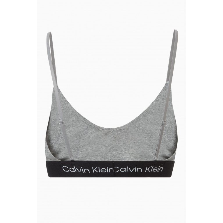 Calvin Klein - 1996 Bralette in Cotton-blend Grey