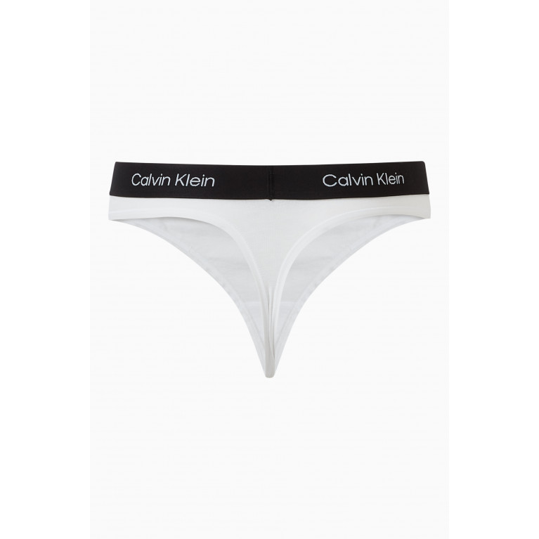 Calvin Klein - 1996 Modern Thong in Cotton-blend White