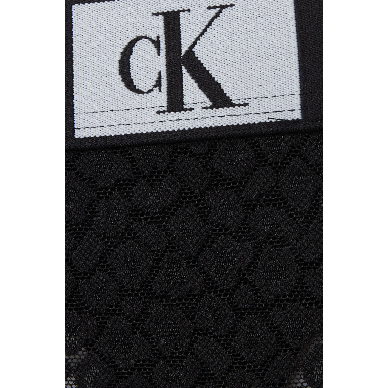 Calvin Klein - 1996 Animal Modern Thong in Lace Black